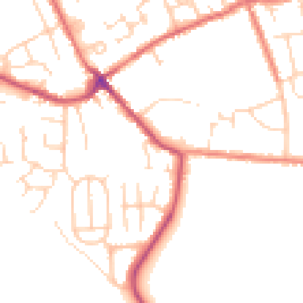 Daytime road noise heatmap for S71 4QR