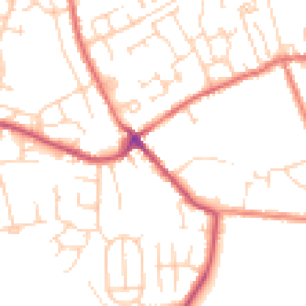 Daytime road noise heatmap for S71 4QU
