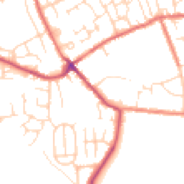 Daytime road noise heatmap for S71 4QZ
