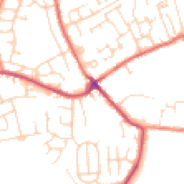 Daytime road noise heatmap for S71 4RA