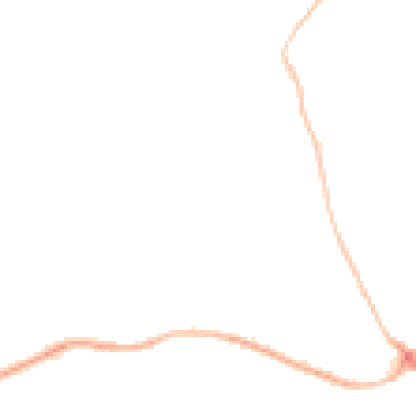 Night-time road noise heatmap for S71 4SH