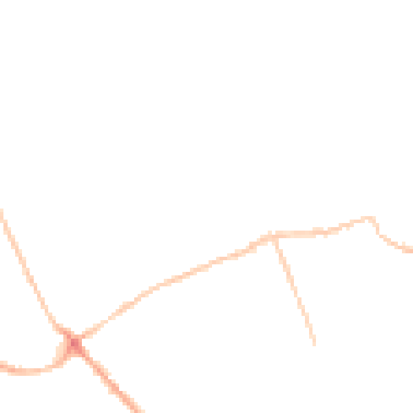 Night-time road noise heatmap for S71 4SX