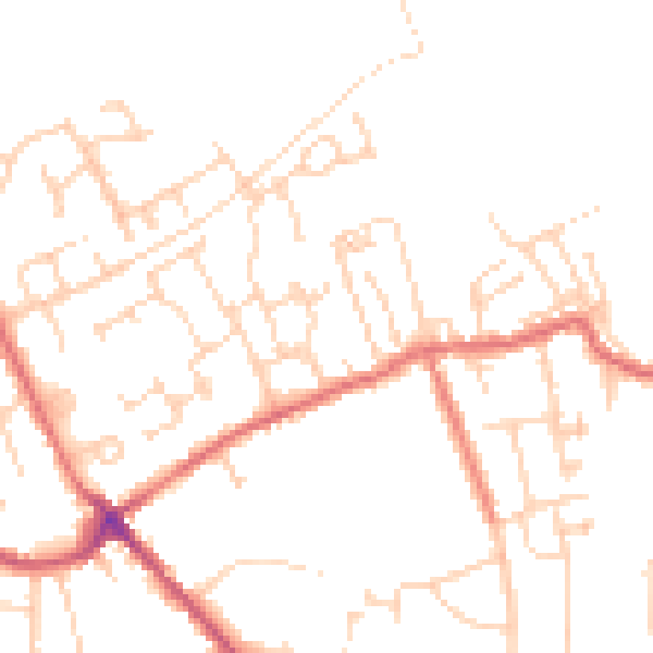 Daytime road noise heatmap for S71 4SY