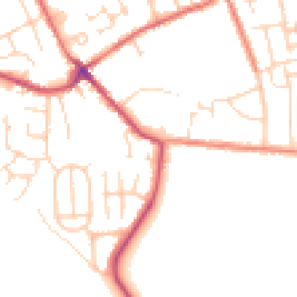 Daytime road noise heatmap for S71 4TF