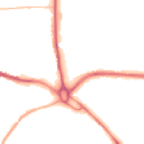 Night-time road noise heatmap for S71 5AH