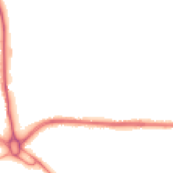 Night-time road noise heatmap for S71 5BA