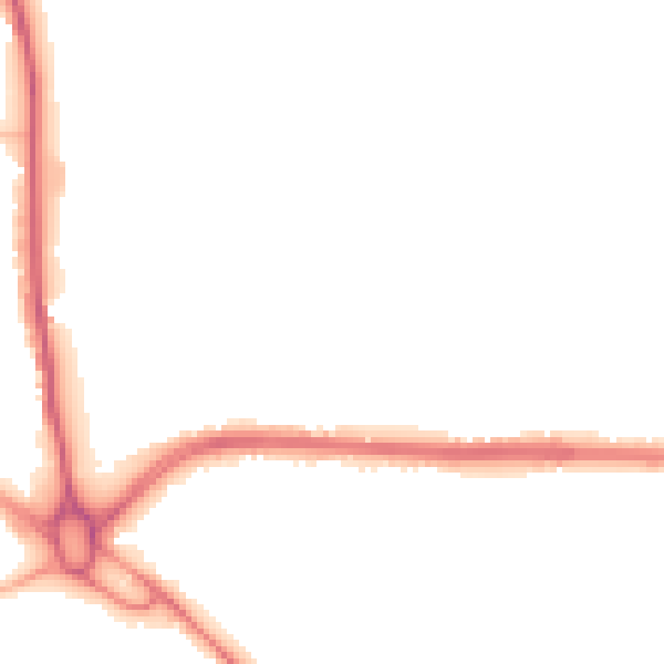 Night-time road noise heatmap for S71 5BG