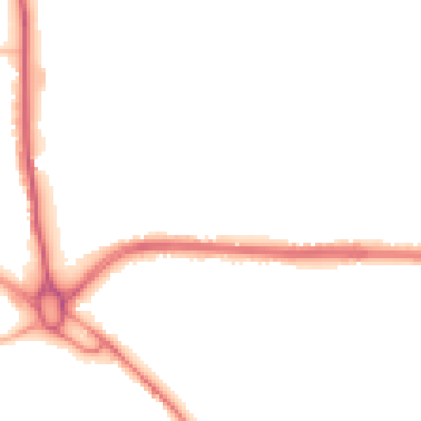 Night-time road noise heatmap for S71 5BQ