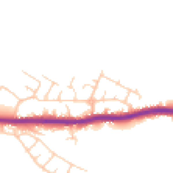 Daytime road noise heatmap for S71 5ED