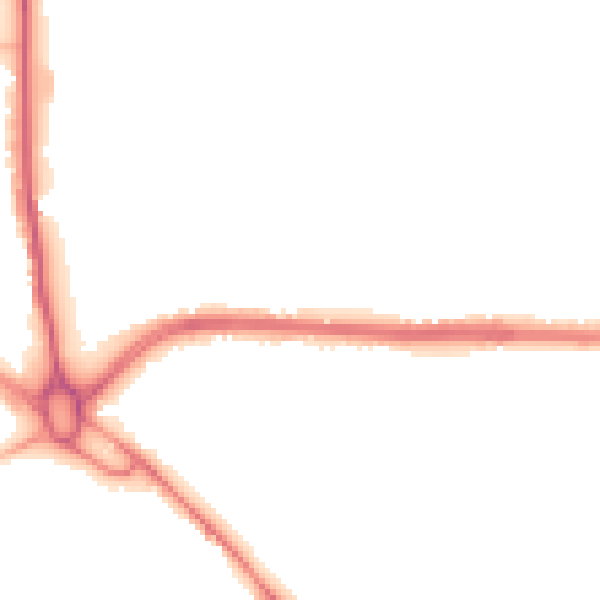 Night-time road noise heatmap for S71 5FA