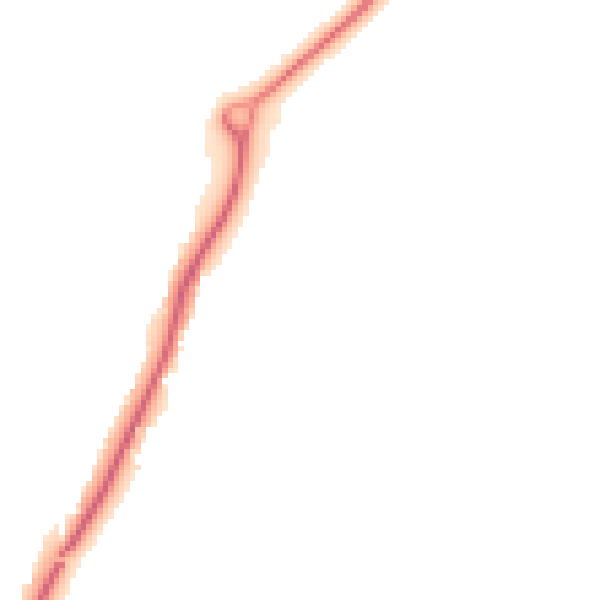Night-time road noise heatmap for S71 5LH