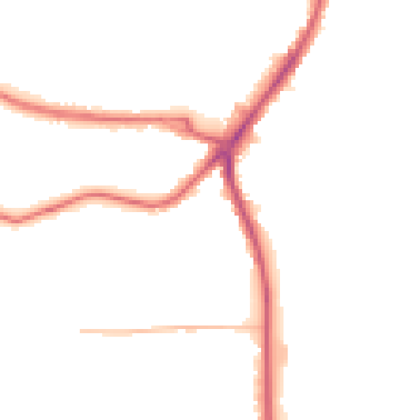 Night-time road noise heatmap for S71 5PG