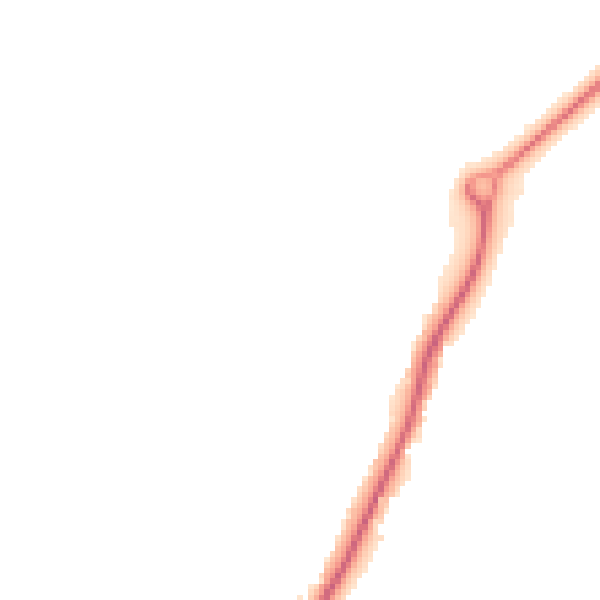 Night-time road noise heatmap for S71 5SE