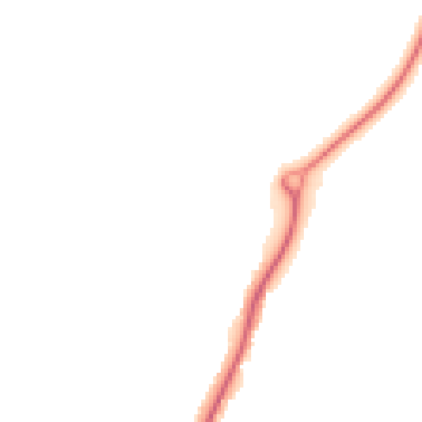 Night-time road noise heatmap for S71 5SJ