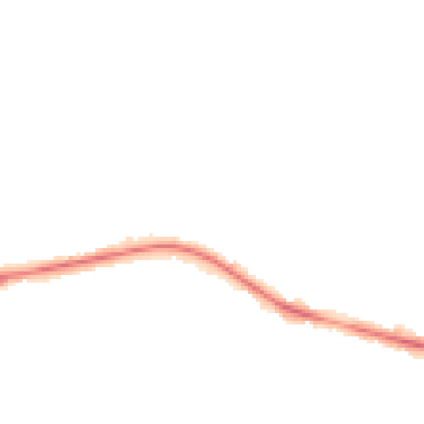 Night-time road noise heatmap for S75 1DP