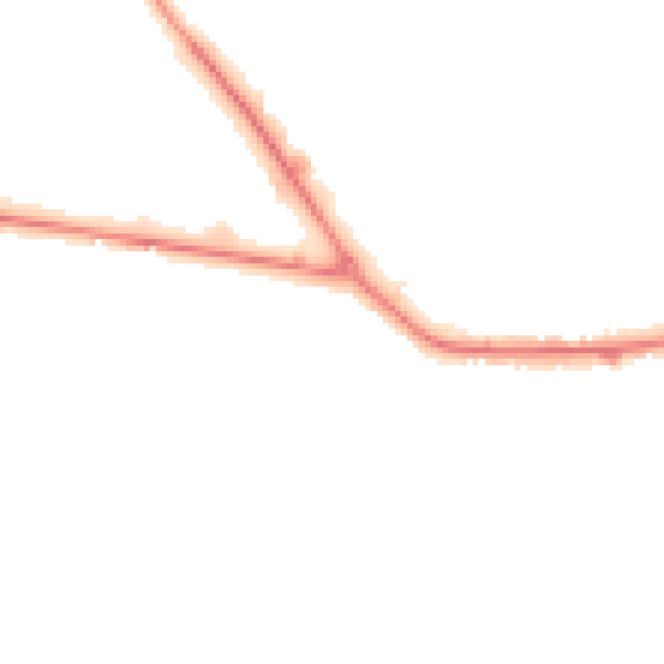 Night-time road noise heatmap for S75 1HJ