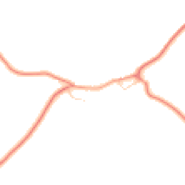 Daytime road noise heatmap for S75 3HB
