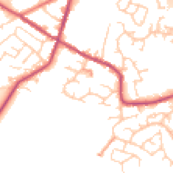 Daytime road noise heatmap for S75 3SS
