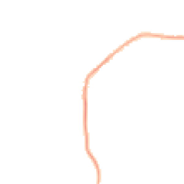 Night-time road noise heatmap for S75 4SB