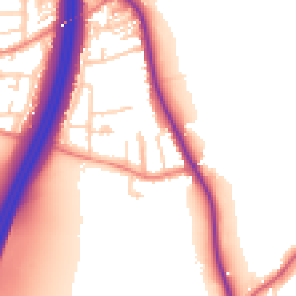Daytime road noise heatmap for S75 5PF