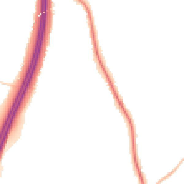 Night-time road noise heatmap for S75 5PF