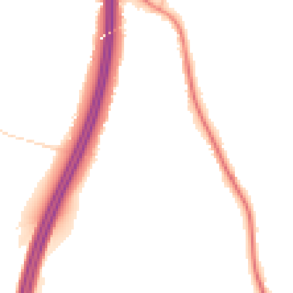 Night-time road noise heatmap for S75 5PH