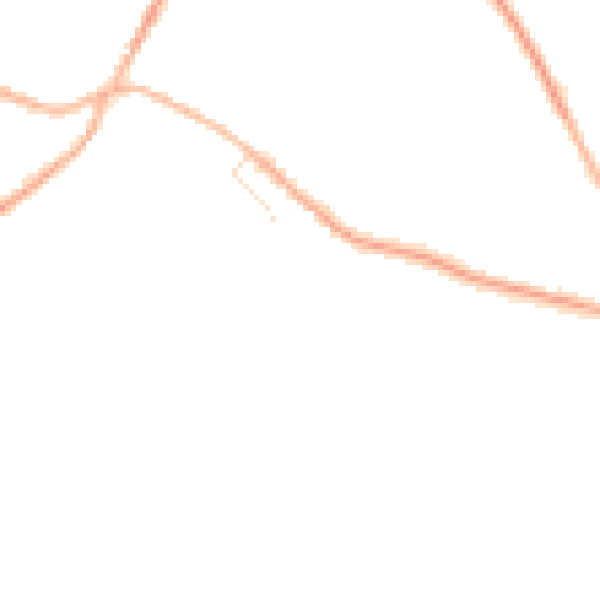 Night-time road noise heatmap for S75 6FJ