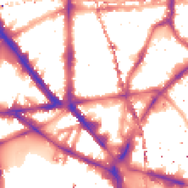 Night-time road noise heatmap for SE1 0AG