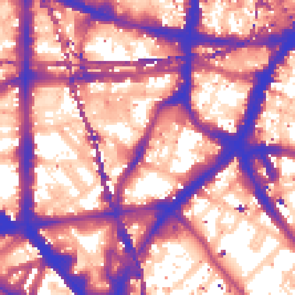 Daytime road noise heatmap for SE1 0ED