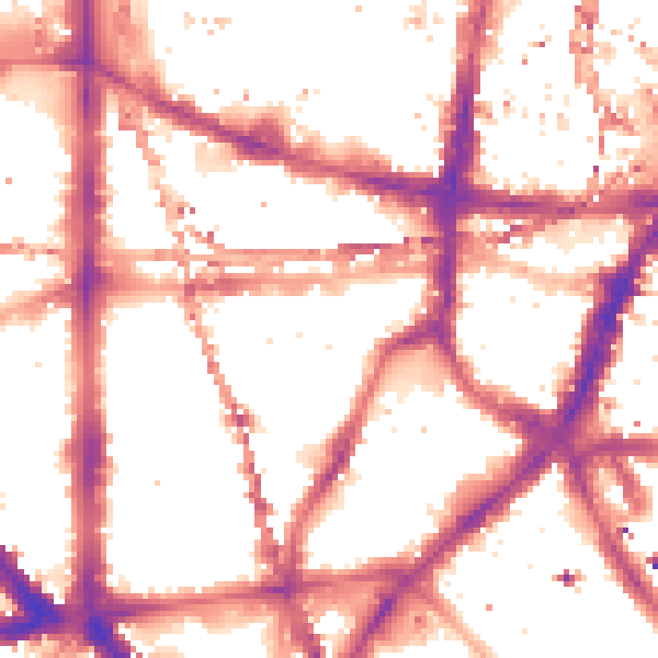 Night-time road noise heatmap for SE1 0EN