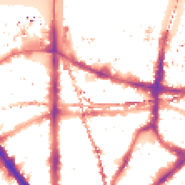 Night-time road noise heatmap for SE1 0FF