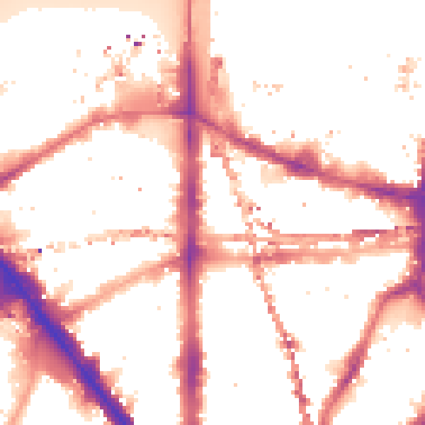 Night-time road noise heatmap for SE1 0XD