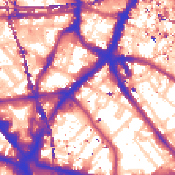 Daytime road noise heatmap for SE1 1DB