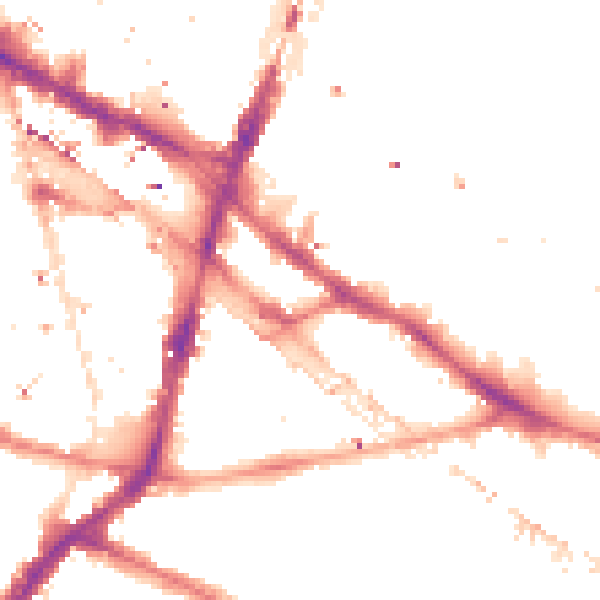 Night-time road noise heatmap for SE1 2XB