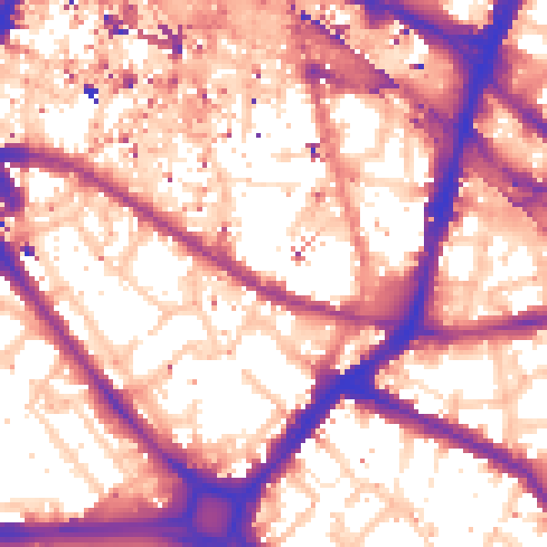 Daytime road noise heatmap for SE1 3EN