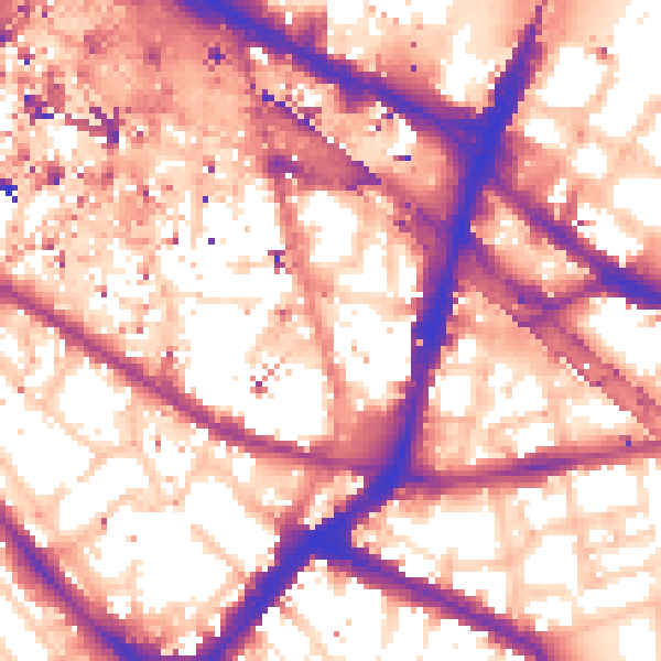 Daytime road noise heatmap for SE1 3GS