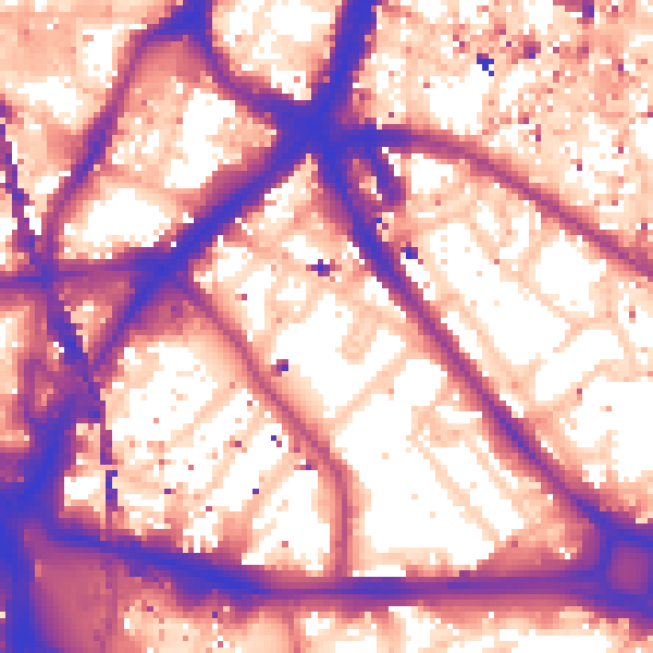 Daytime road noise heatmap for SE1 4GP