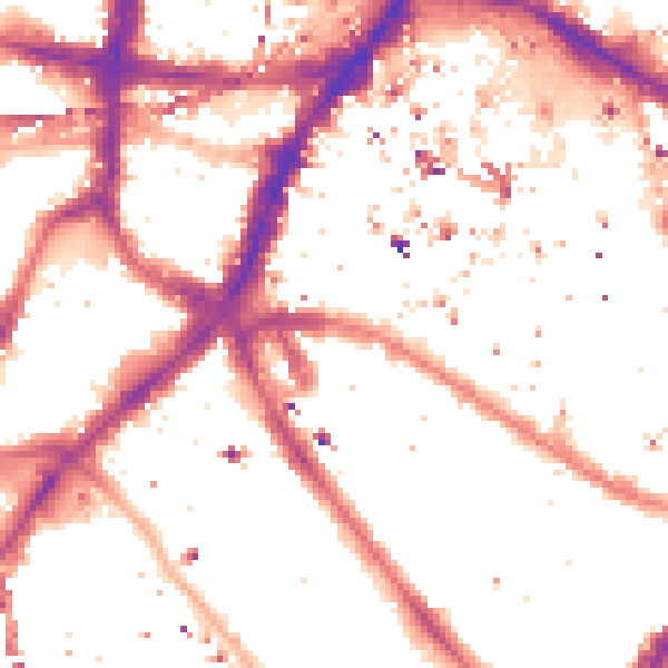 Night-time road noise heatmap for SE1 4NB