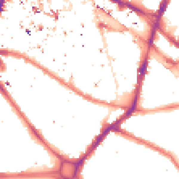 Night-time road noise heatmap for SE1 4PP