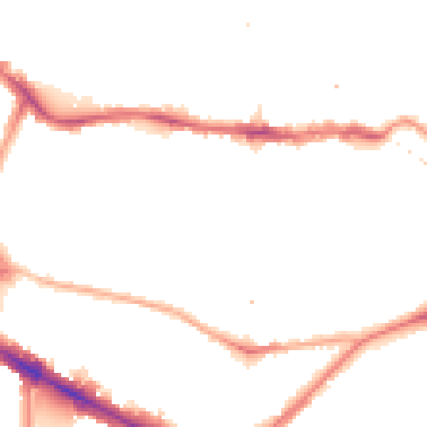Night-time road noise heatmap for SE1 5QG
