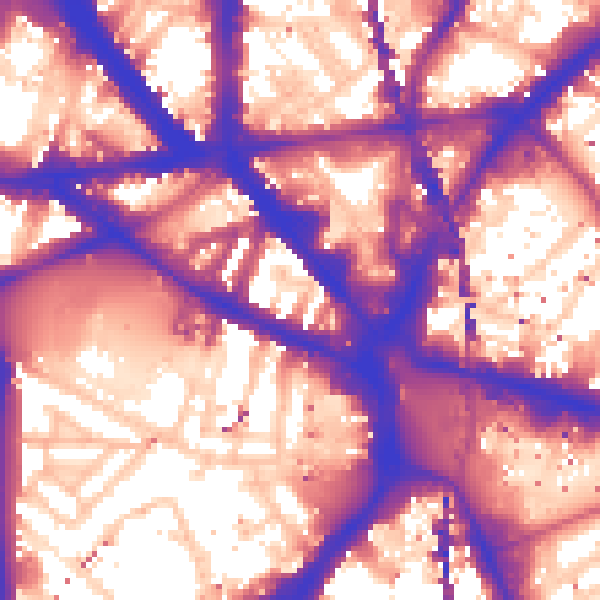 Daytime road noise heatmap for SE1 6HG