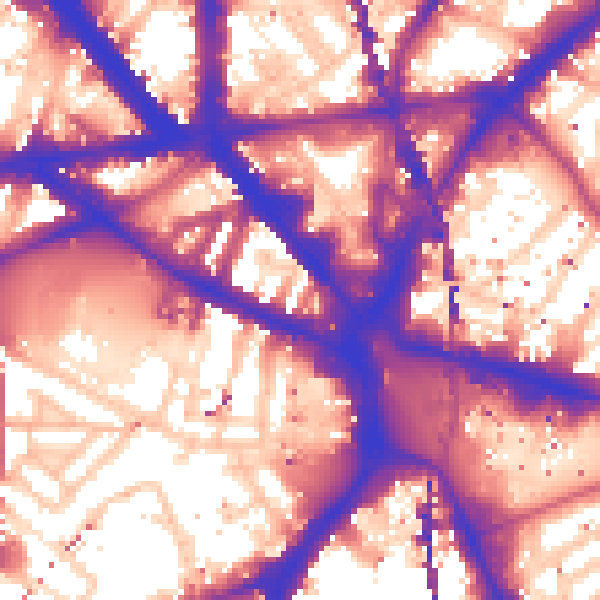 Daytime road noise heatmap for SE1 6HH