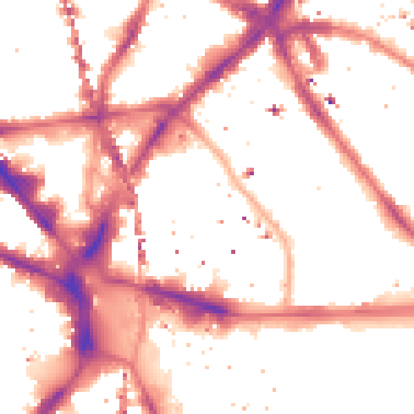 Night-time road noise heatmap for SE1 6QE