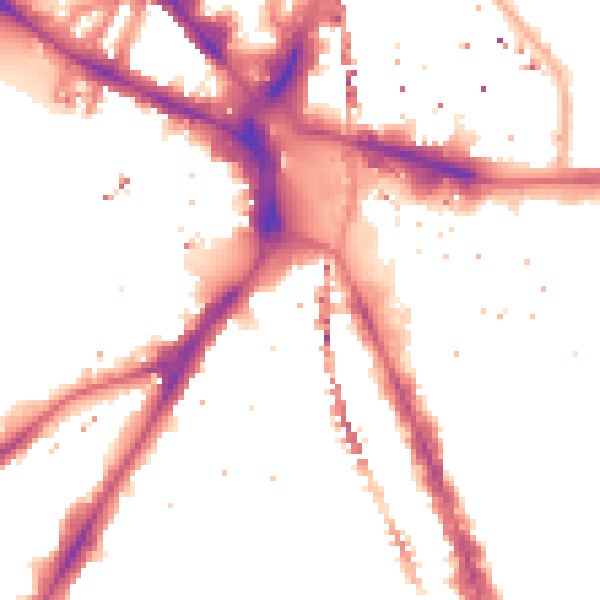 Night-time road noise heatmap for SE1 6SL