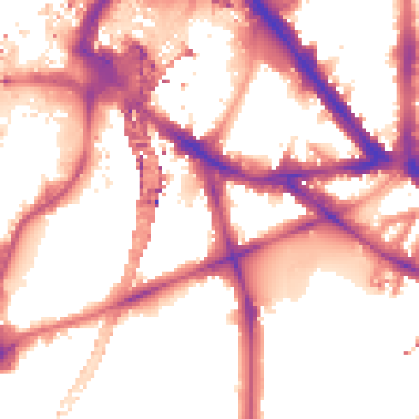 Night-time road noise heatmap for SE1 7BL