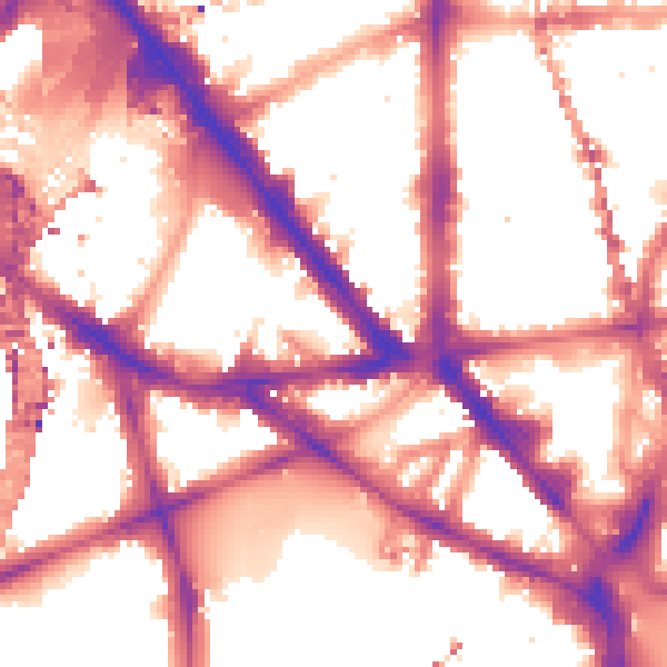 Night-time road noise heatmap for SE1 7QL