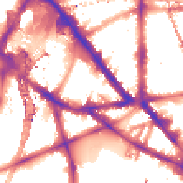 Night-time road noise heatmap for SE1 7QZ