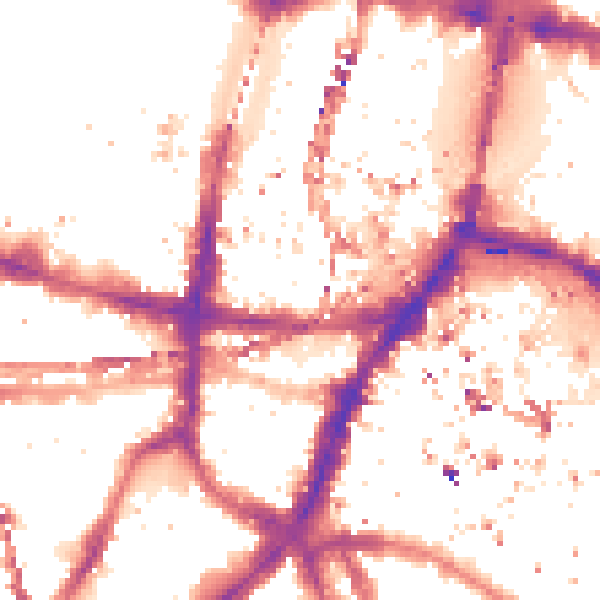 Night-time road noise heatmap for SE1 9HR
