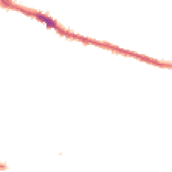 Night-time road noise heatmap for SE18 1BL