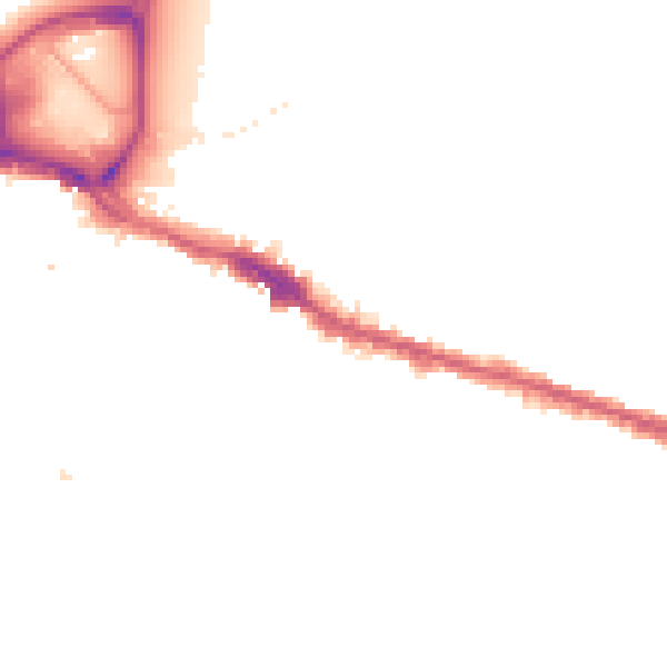 Night-time road noise heatmap for SE18 1DU